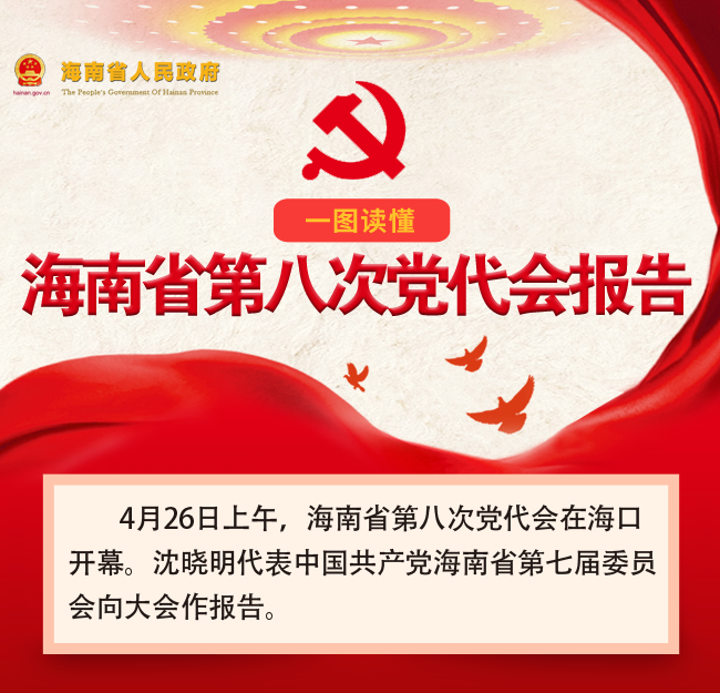 一图读懂海南省第八次党代会报告